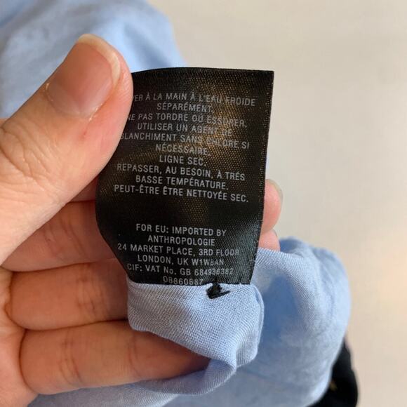 Maeve Shirt Dress Womens 0 Floral Leyster Lace Back Button Front Anthropologie - Picture 13 of 16